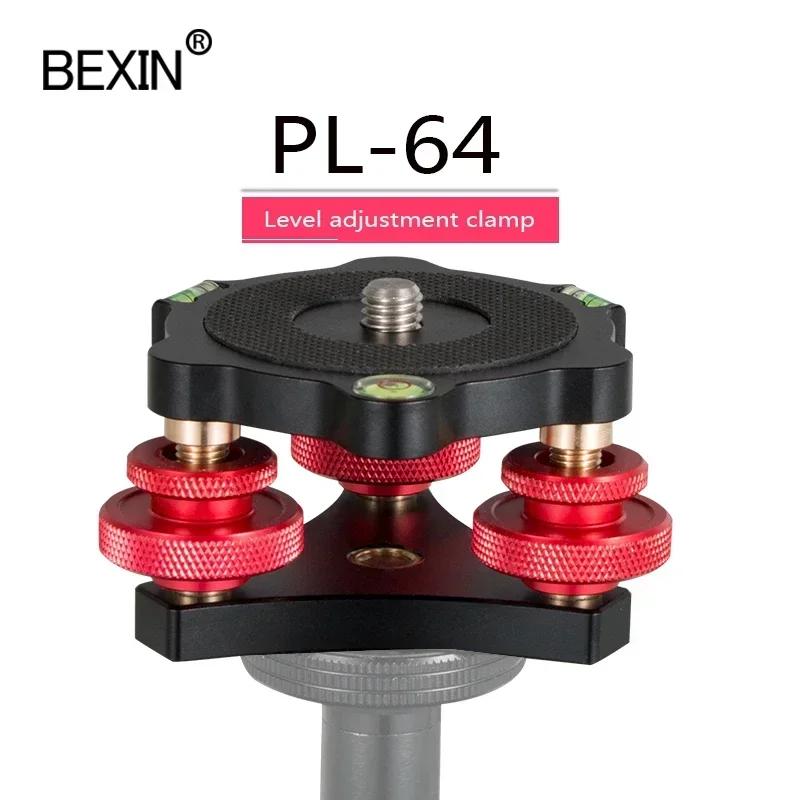 BEXIN LP64 ajusteur de niveau en alliage d'aluminium réglage de bulle d'équilibre adaptateur de tête
