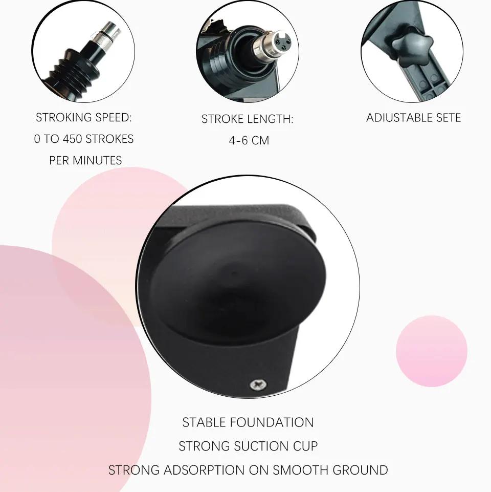 Machine sexuelle automatique avec gros gode pour femmes, Machine d'amour, pistolet de pompage de Mas