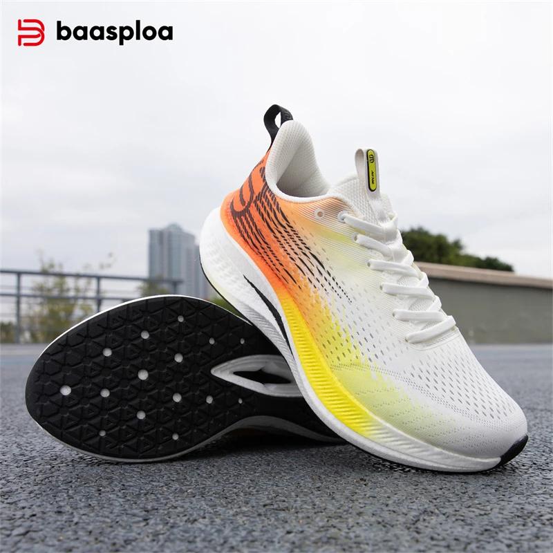 Chaussures de course hommes plaque carbone - Baskets sport amorti antidérapant respirant extérieur professionnel