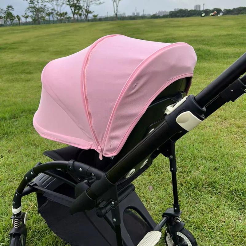 Auvent solaire pour Bugaboo Bee3 Bee5, pare-soleil pour poussette, Textile avec fenêtre en maille, t