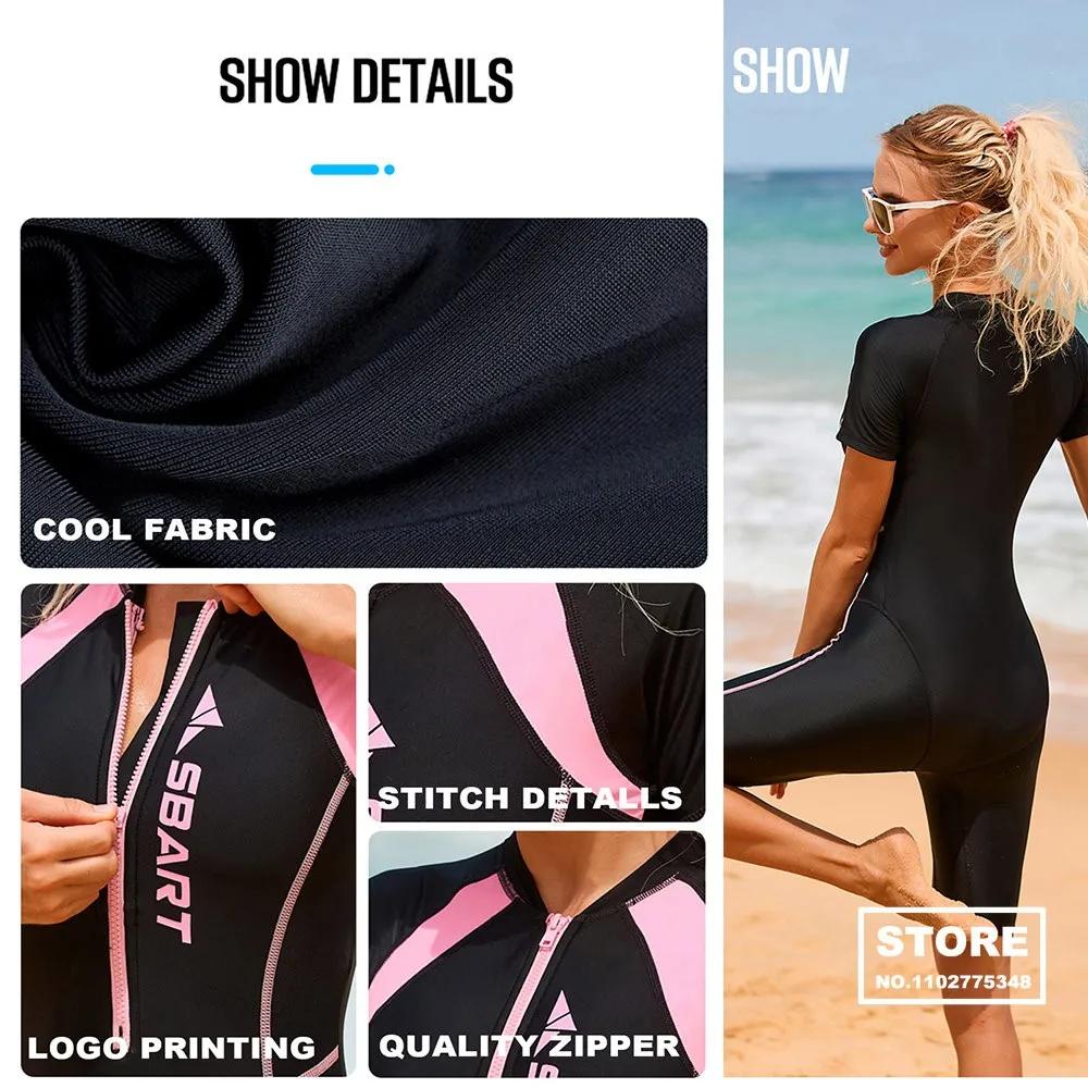 Maillot de bain une pièce à séchage rapide pour femme, combinaison de plongée en apnée sportive, vêt
