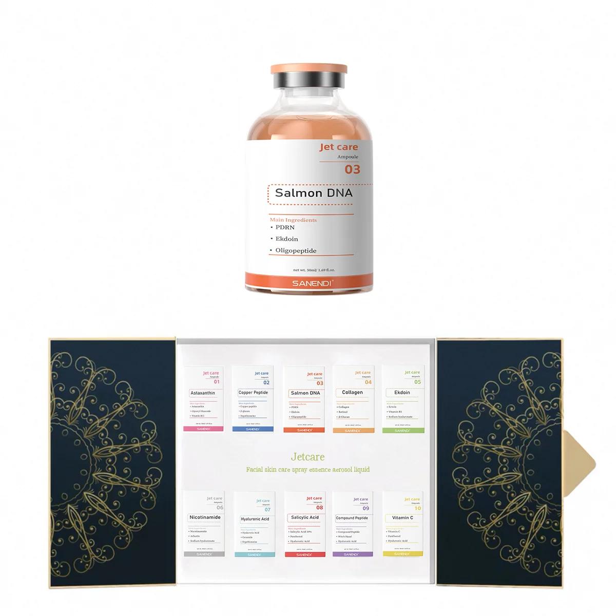 Série de soins de brume faciale-aérosol essence liquide saumon ADN soins de la peau hydratant et hyd