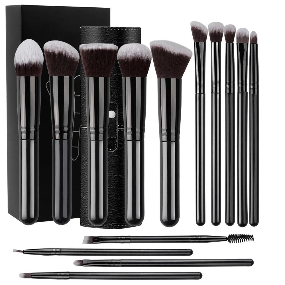 Ensemble de pinceaux de maquillage doux et moelleux pour femme, fond de teint, fard à joues, poudre,