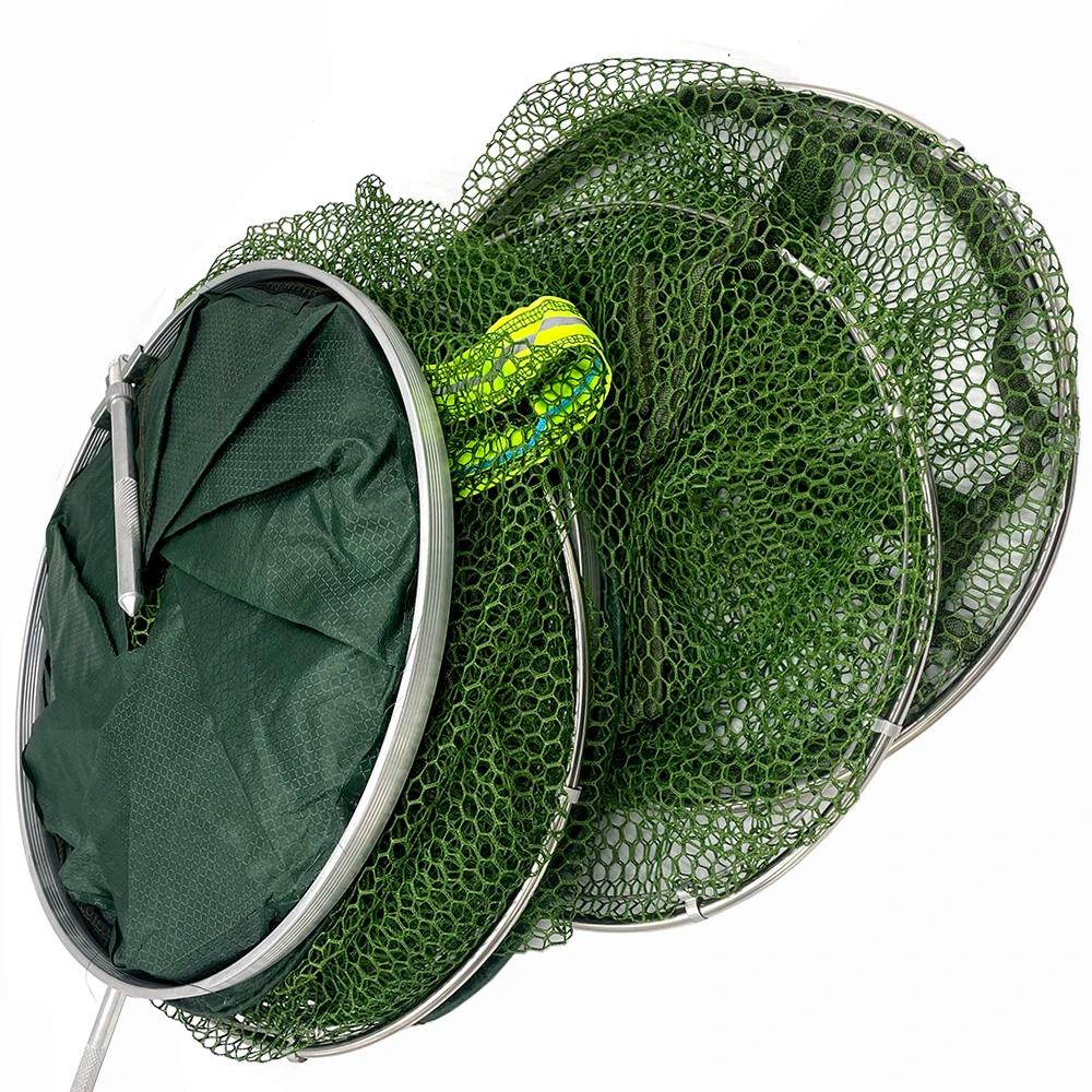 Filet de pêche pliant 1.7m 2m 2.5m 3m, piège à poisson pour crevettes, carpe, grand mangeoire pour c