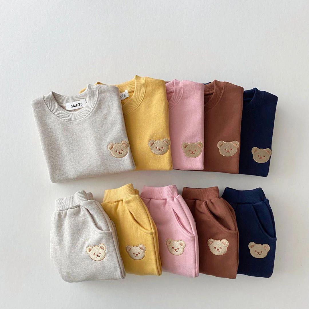 Mode enfant en bas âge bébé garçons fille automne vêtements ensembles bébé fille vêtements ensemble