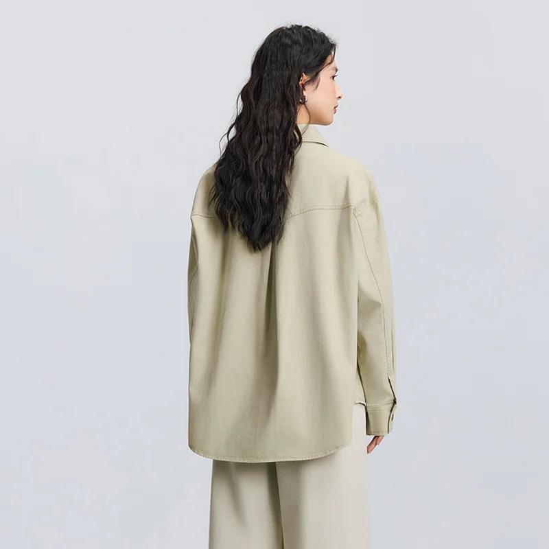 Chemise à manches longues pour femme Semir, mi-longue, oversize, nouvelle collection printemps 2025,