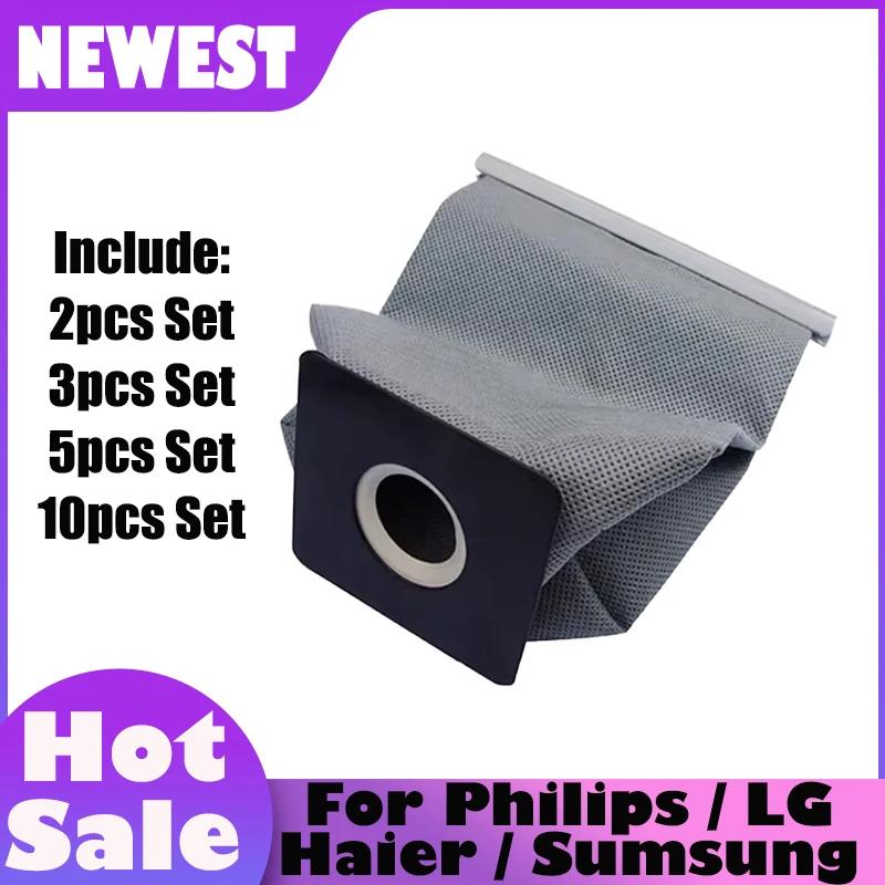 Sac à poussière en tissu pour aspirateur universel lavable, pour Philips, LG, Haier, Samsung, réutil