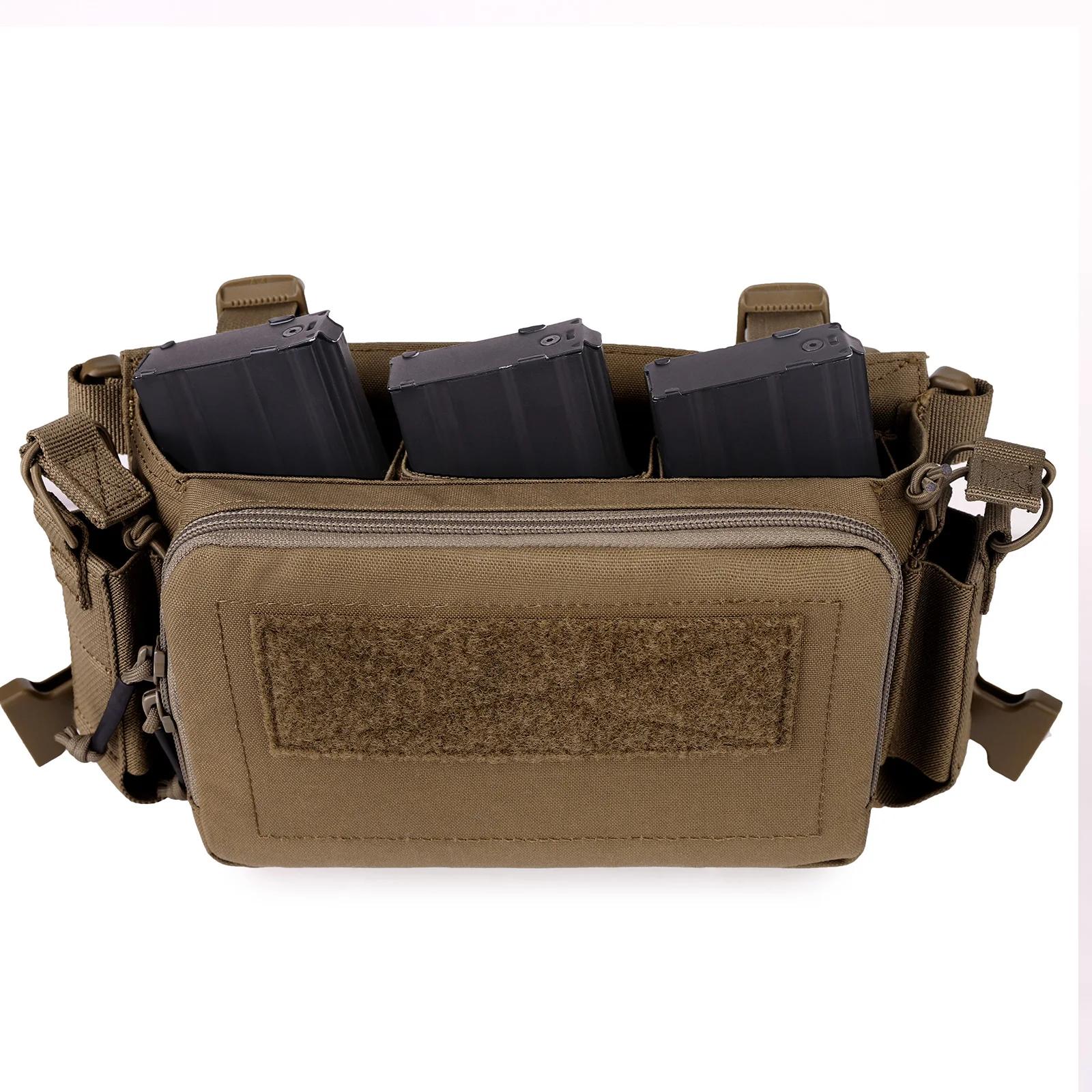 KRYDEX tactique élastique 5.56 Triple Mag insérer 7.62 pochette pour magazines pour plate-forme de p