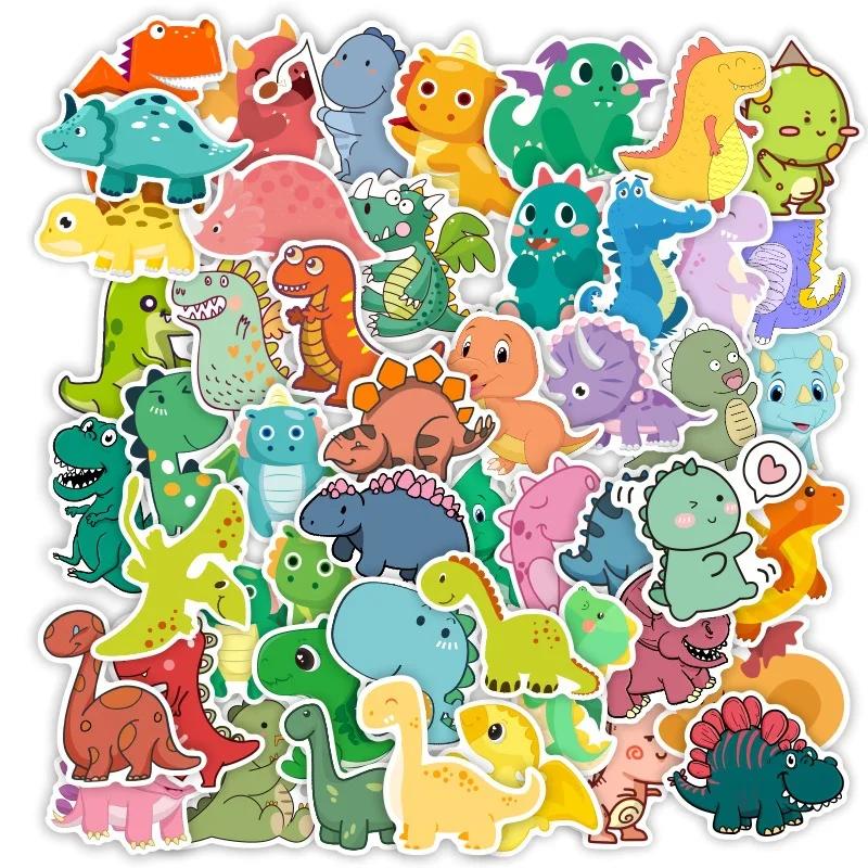 10/30/50Pcs Dinosaure Planète Autocollants Étanche Autocollant Ordinateur Portable Moto Bagages Snow