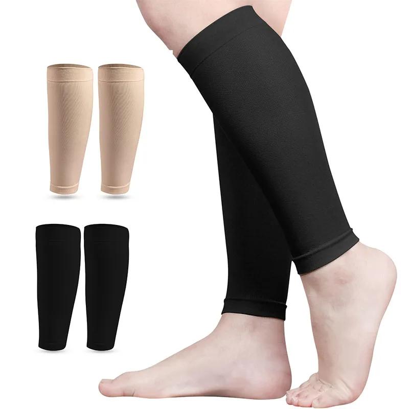 Manchons de soutien de mollet de compression pour hommes et femmes, attelle de jambe élastique respi