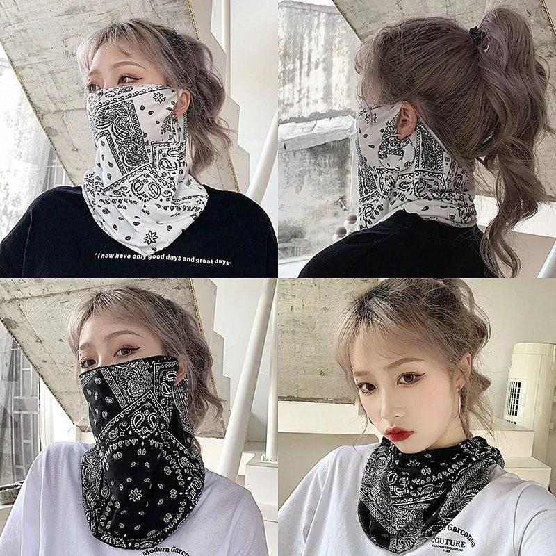 Masque de protection solaire Punk pour hommes et femmes, écharpe d'oreille, visage, cou, protection