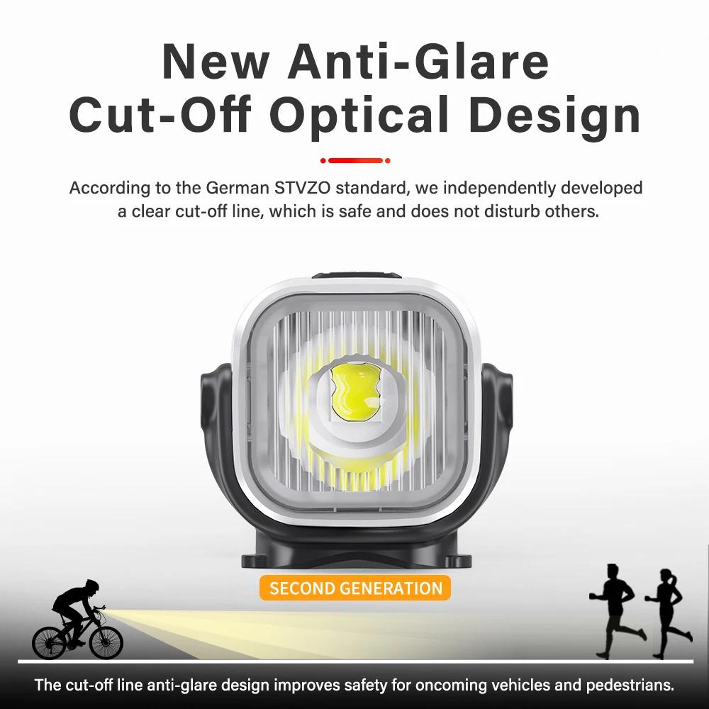 TOWILD CL1200 lumière de vélo intelligente télécommande lumières de vélo 5000mAh batterie type-c Rec