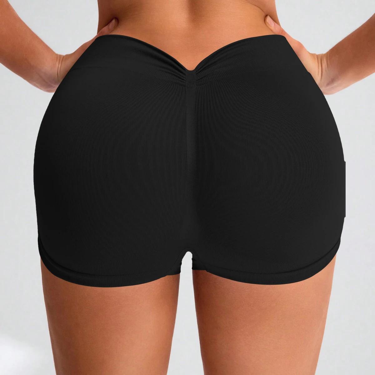 Shorts de yoga respirants pour femmes, shorts de fitness, leggings de sport, taille haute, entraînem