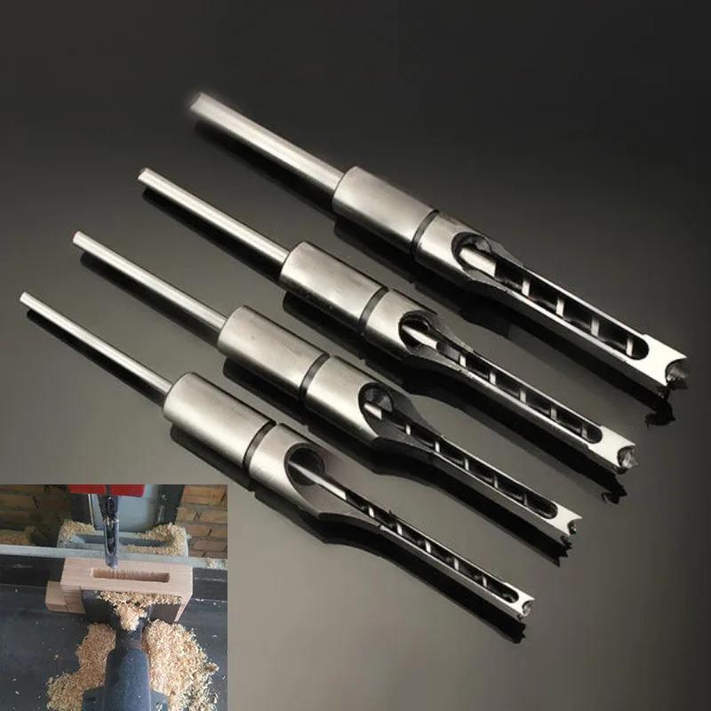 Forets hélicoïdaux HSS pour le travail du calcul, kit d'outils de forage, ciseau à mortaiser, trou c