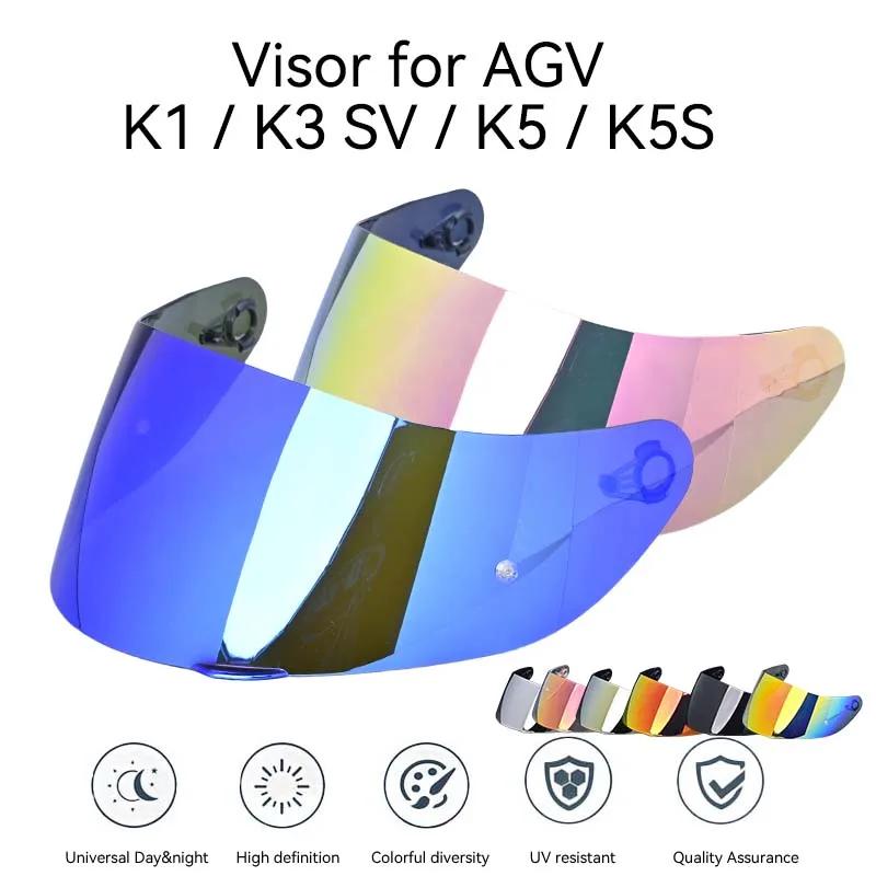Pour AGV K5 K5S K5-S K3SV K1 K1S Compact ST Casque de Moto visière lentille bouclier lunettes plein