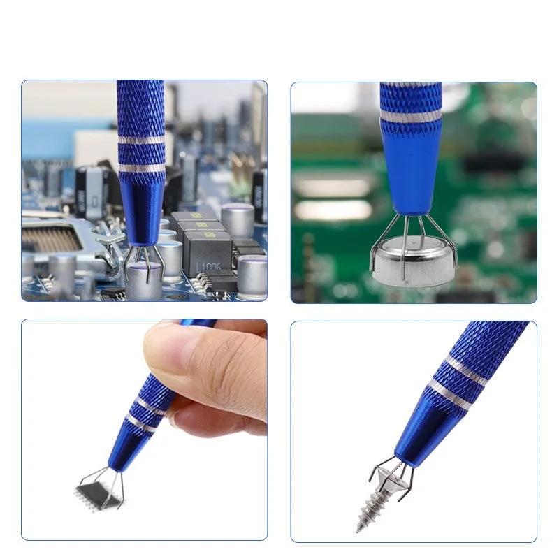 Pince à composants électroniques à quatre griffes IC BGA, extracteur de pince à puce, sélecteur de v