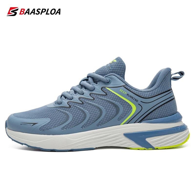 Baasploa-Chaussures de Course Légères en Maille pour Homme, Baskets de Marche Décontractées, Respira