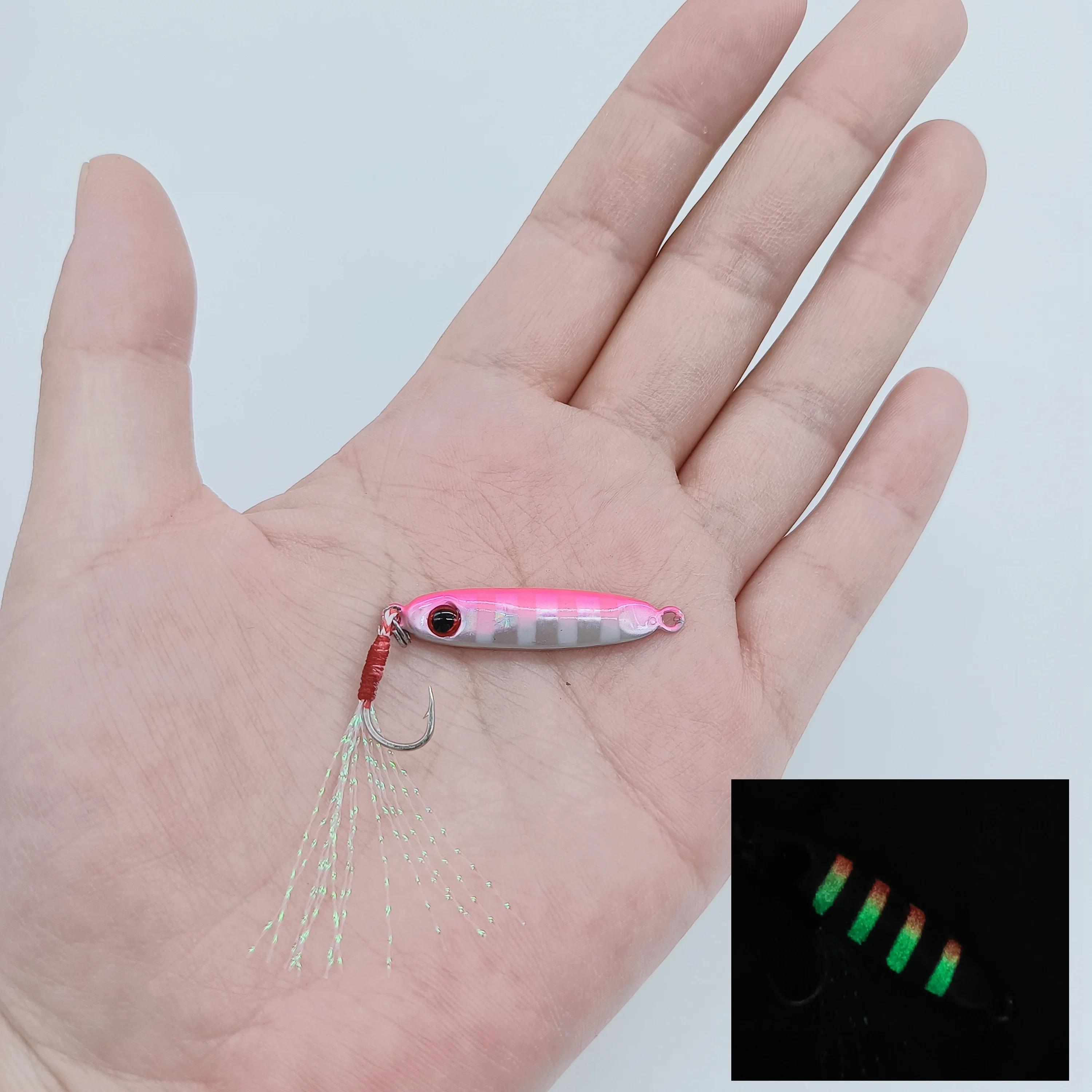 HOOFISH 1 pièces microjigging leurre de pêche 5.5g/32mm Mini gabarit appât Isca gabarit artificiel a