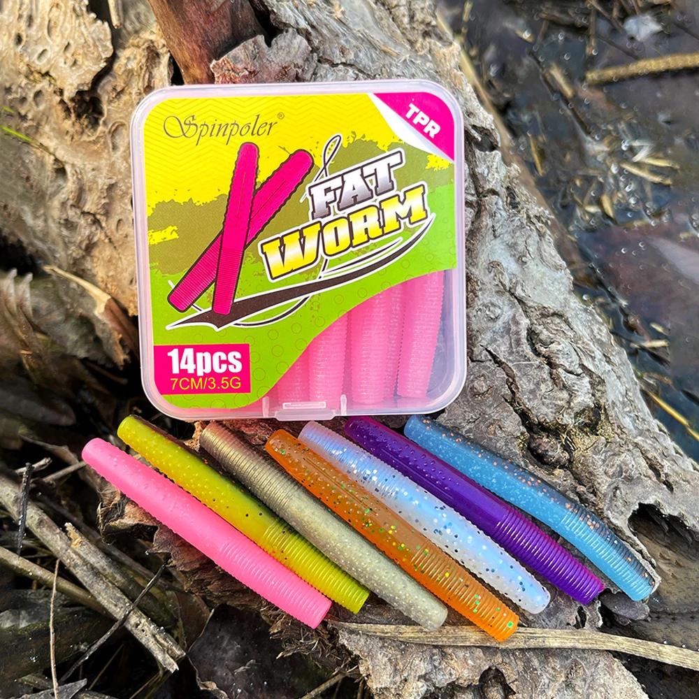 Spinpoler gros ver Senko Finesse TPR Ned ver plate-forme souple leurres de pêche 2.75 "Stickbait app