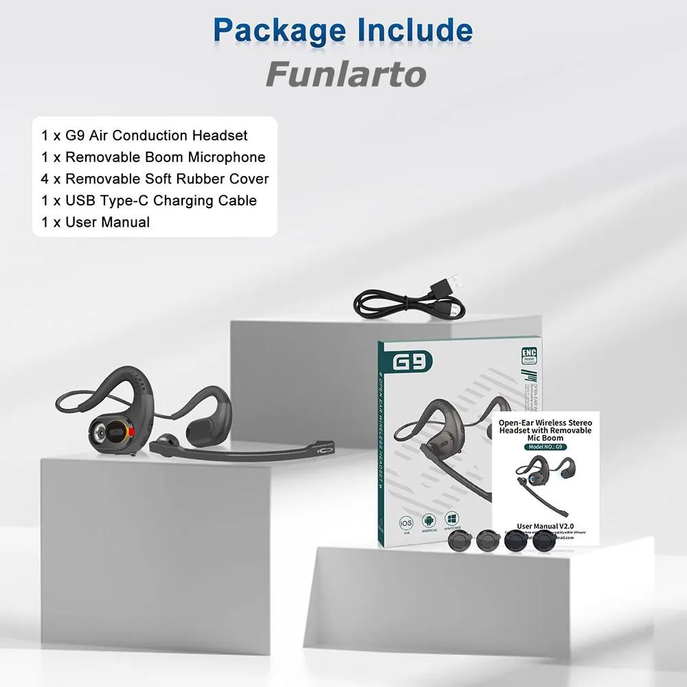 Casques sans fil Bluetooth 5.3 écouteurs sans fil écouteur affaires casque avec Microphone amovible