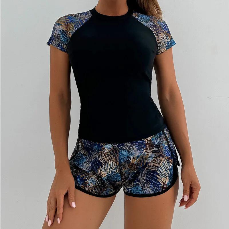 Ensemble maillot de bain Tankini femme imprimé séparé sport plage piscine 2026