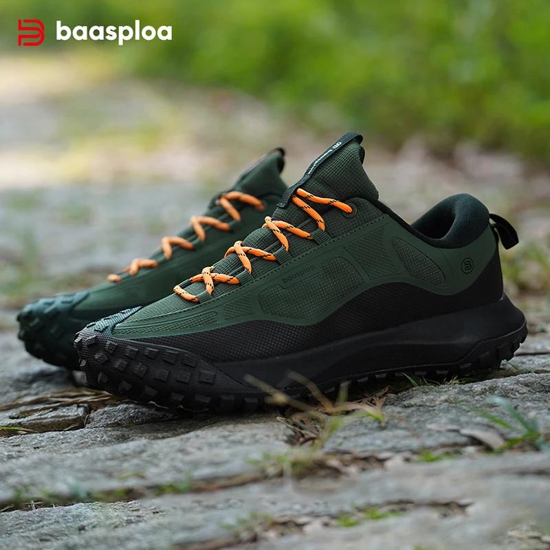 Chaussures de randonnée légères imperméables homme - Baskets antidérapantes pour camping et marche