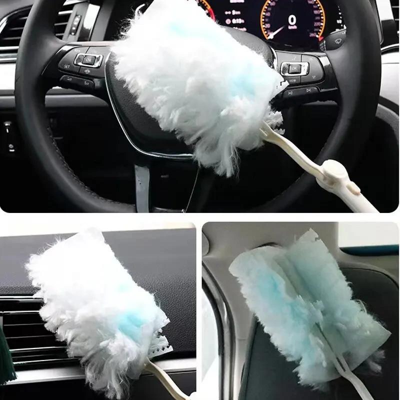 Collecteur de poussière électrostatique pour le nettoyage de table en tissu de fibres jetable domest