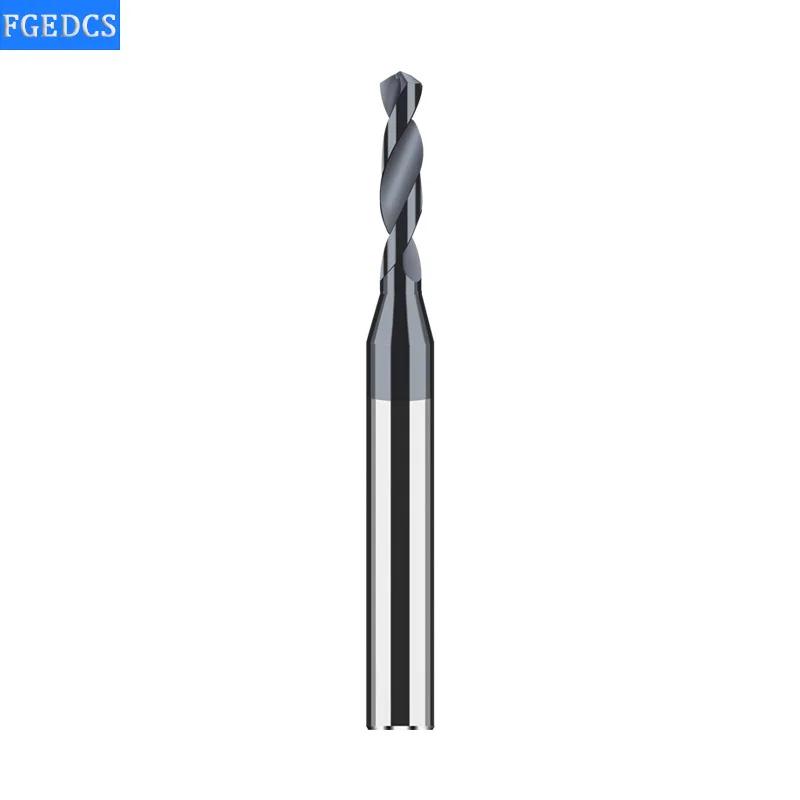 Foret en alliage de carbure, acier au tungstène, foret hélicoïdal dur en acier inoxydable, tige D4mm