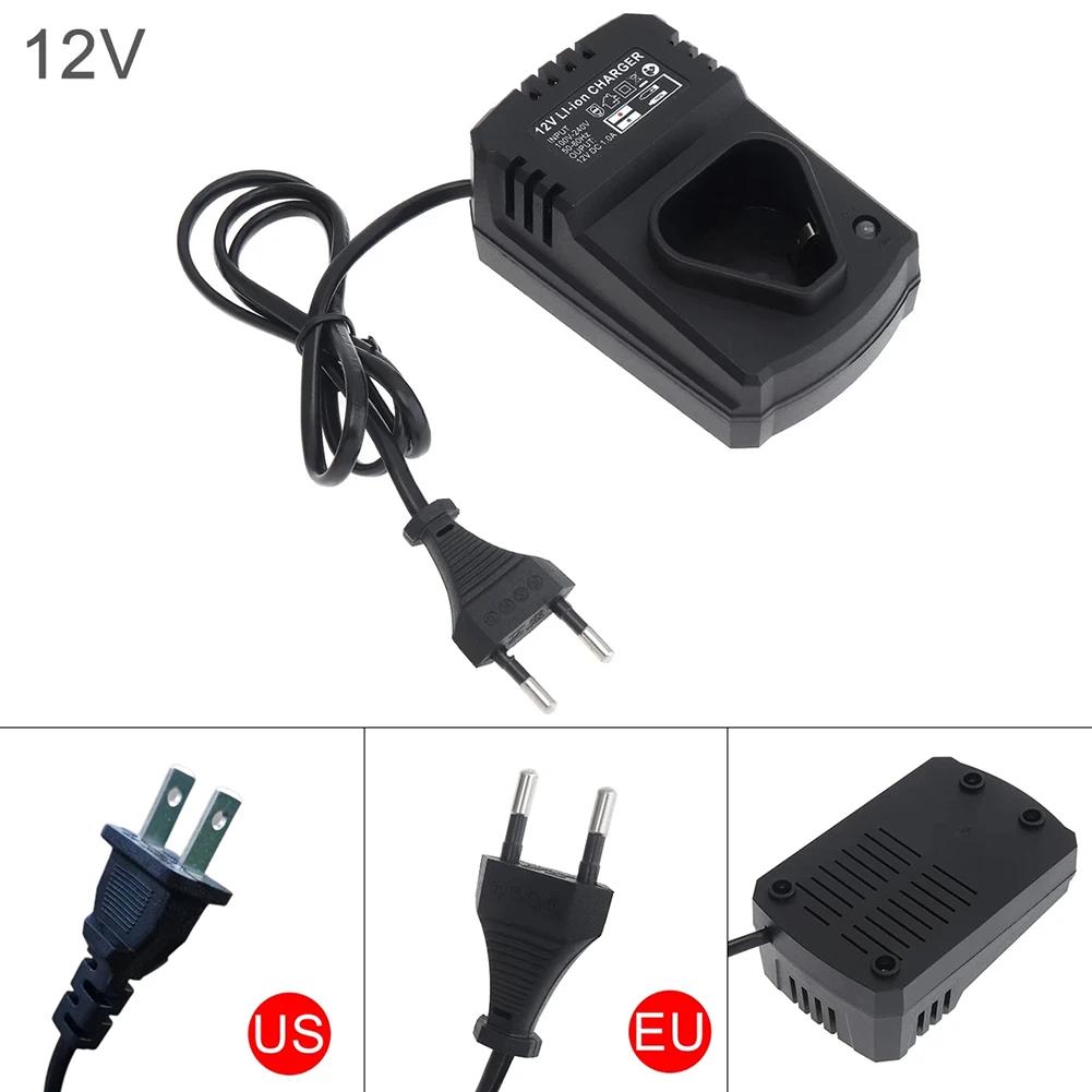 Chargeur universel pour perceuse électrique 12V, 1 pièce, chargeur Rechargeable Li-Ion DC US/EU, Sup