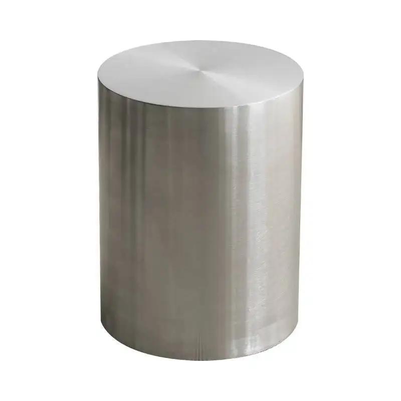 Tabourets de maison en acier inoxydable, café, chaussure ronde légère, tabouret de luxe, table créat