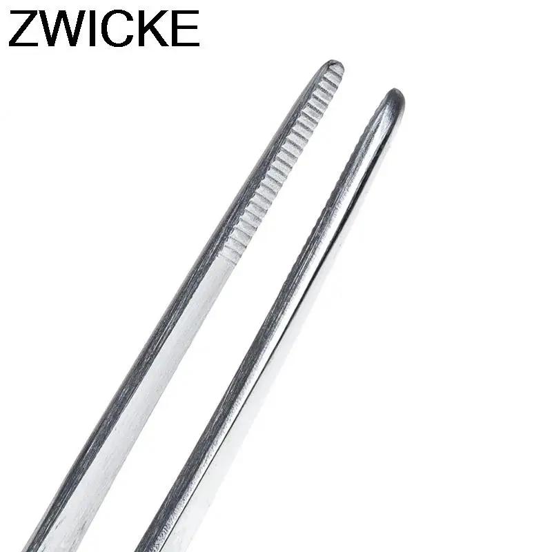 Pincettes médicales anti-avertissement en acier inoxydable 430, pinces longues et droites, 12.5cm-30