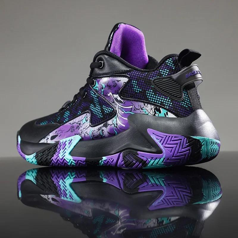 Hommes chaussures de basket-ball chaussures de sport légères formateur femmes unisexe respirant athl