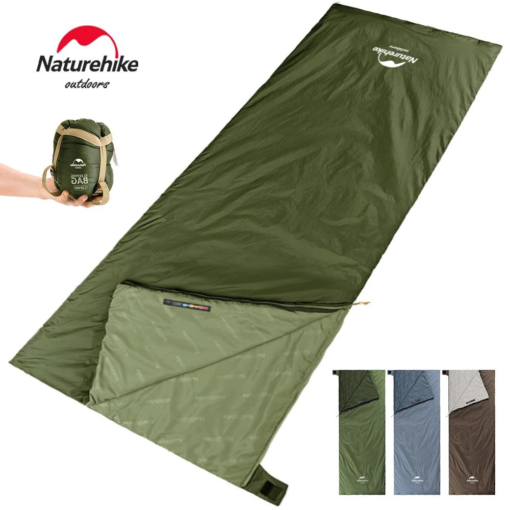 Naturehike lw180 sac de couchage ultraléger coton sac de couchage printemps été sac de couchage en p