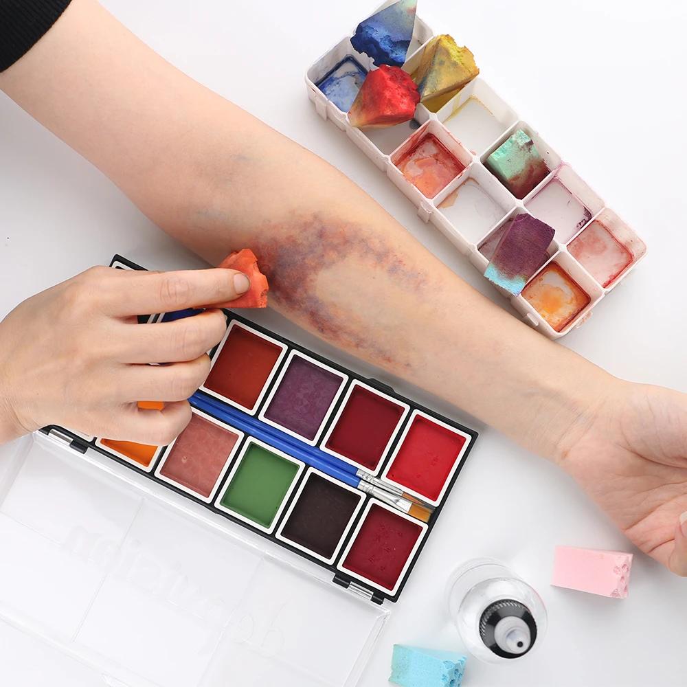 Depvision – peinture pour le visage activée par l'alcool, maquillage SFX, 12 couleurs pour effets sp