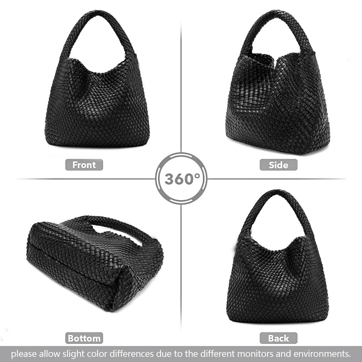 Sac fourre-tout tissé en cuir souple pour femme, grand sac à main, sac de travail initié, été, plage