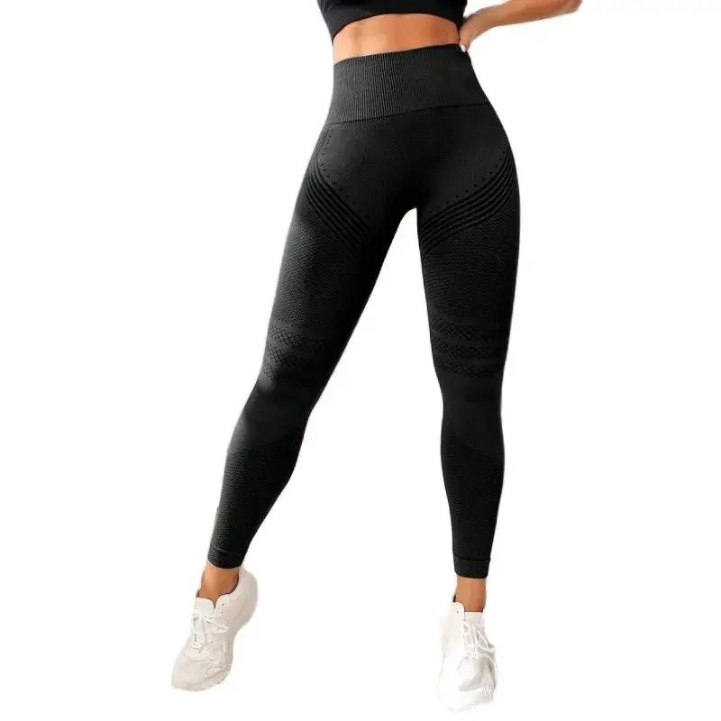 Leggings de yoga de sport 3D pour femmes, pantalons de yoga taille haute, pantalons assiste respiran