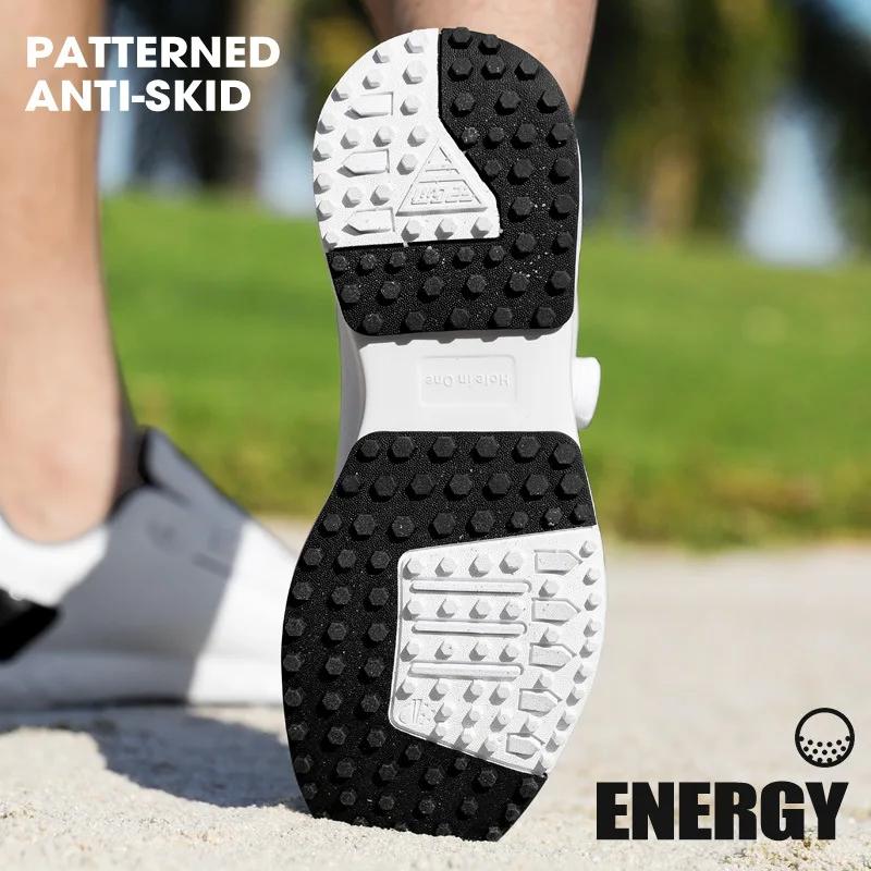 PGM-Chaussures de golf coordonnantes imperméables pour hommes, baskets confortables, bouton de baume
