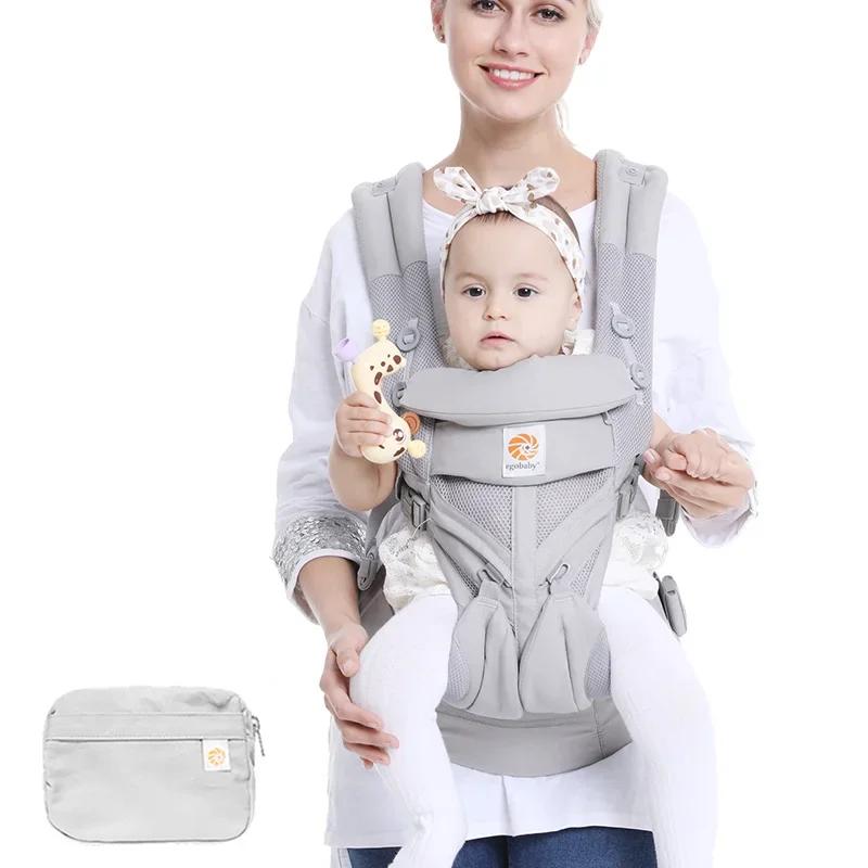 Egobaby-Sac à dos ergonomique respirant en coton Omni Baby Electrolux, support initié, ceinture à la