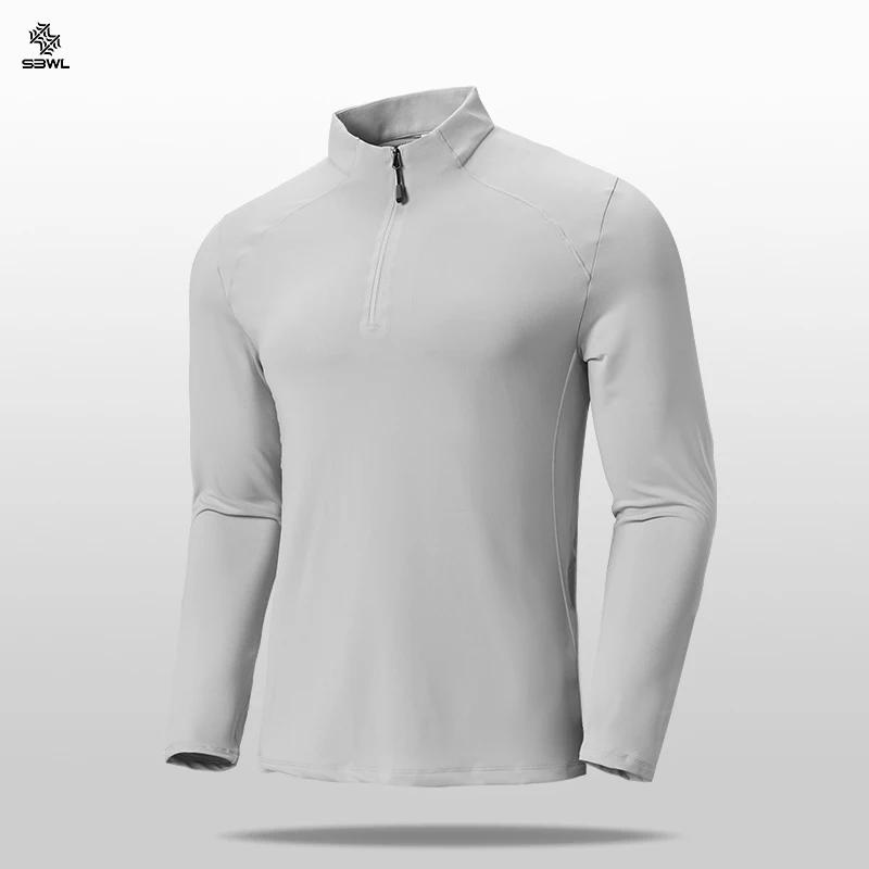 SBWL-T-shirt à manches longues pour hommes, cyclisme, randonnée, sports de plein air, vêtements de s