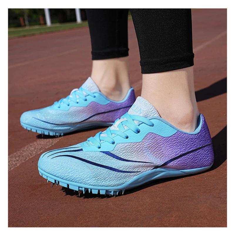 Hommes femmes athlète événements crampons Sprint chaussures athlète pointes courtes course baskets f