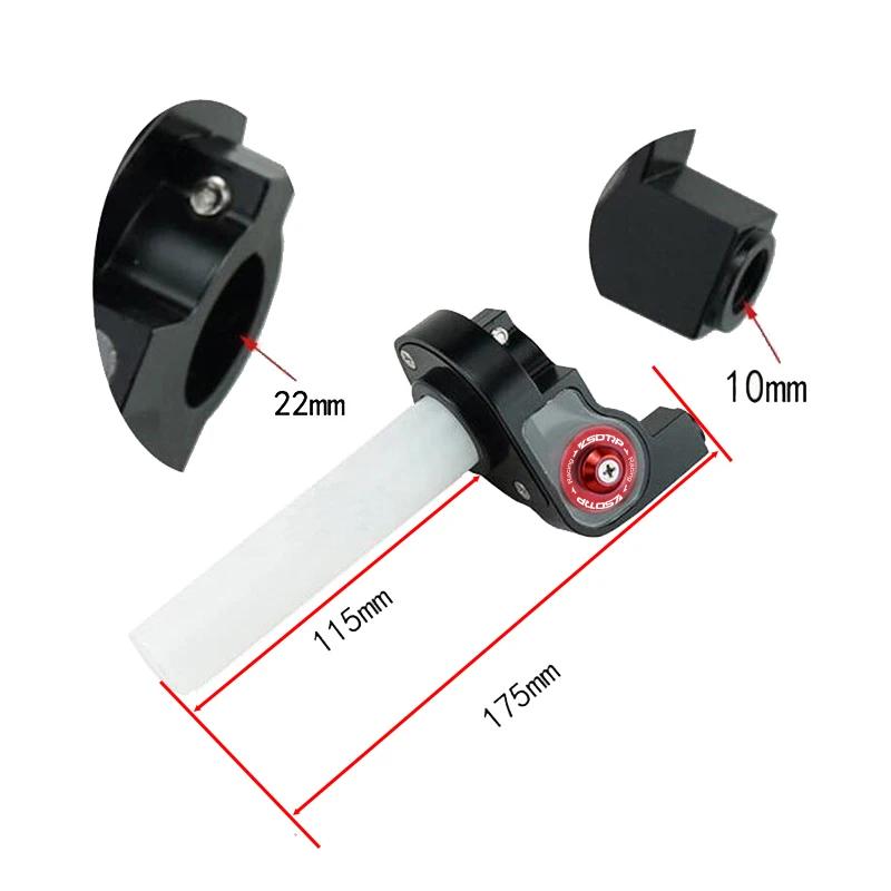 ZSDTRP 22mm poignées de moto régler la pince d'accélérateur torsadée avec câble d'accélérateur pour