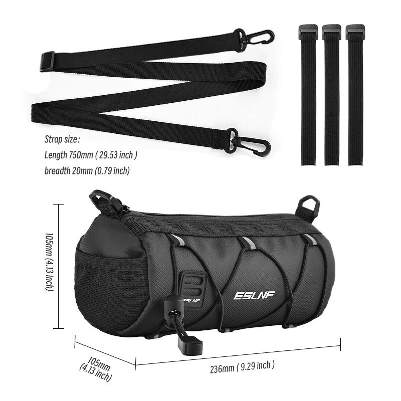 ESLNF-Sac de vélo étanche, sac de rangement, sac de guidon d'équitation extérieur de grande capacité