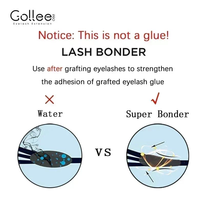 GOLLEE Super Bonder Extensions de cils scellant et colle d'extension de cils 0.5 secondes rétention