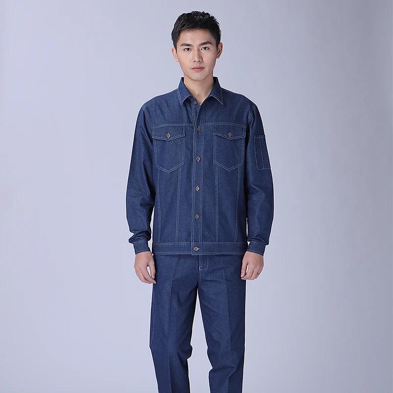 Vêtements de travail avec logo imprimé pour hommes, uniformes d'atelier, vêtements de mécanicien