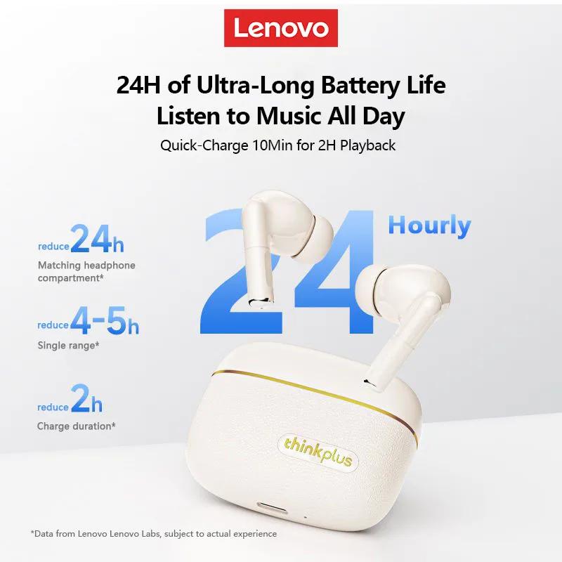 Lenovo LP27 Pro sans fil Bluetooth 5.4 casque Hi-Fi son immersif TWS écouteurs antibruit écouteurs l