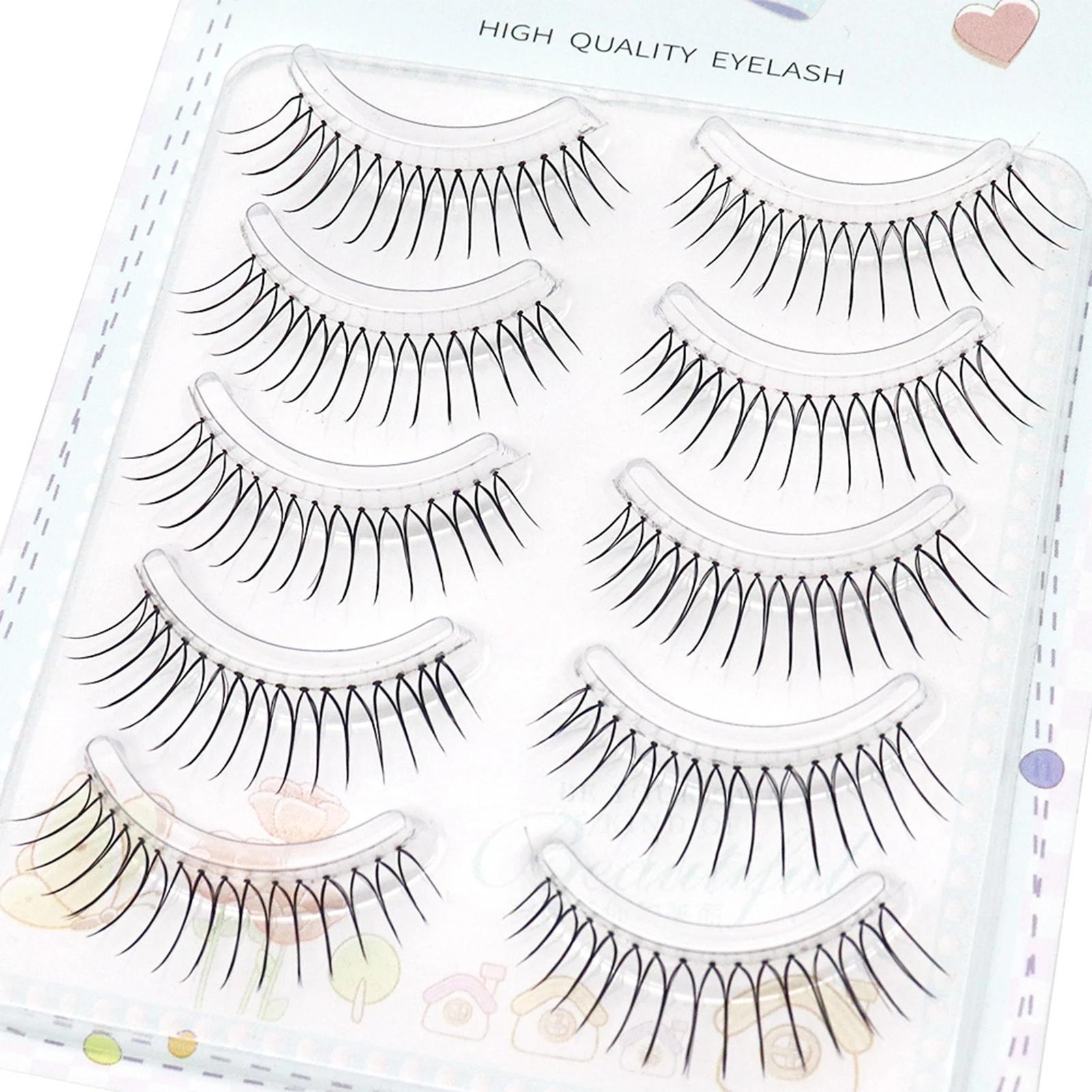 Faux cils coréens en forme de U Ins Zhang Yuanying, naturels, vaporeux, doux, Extension de cils en f