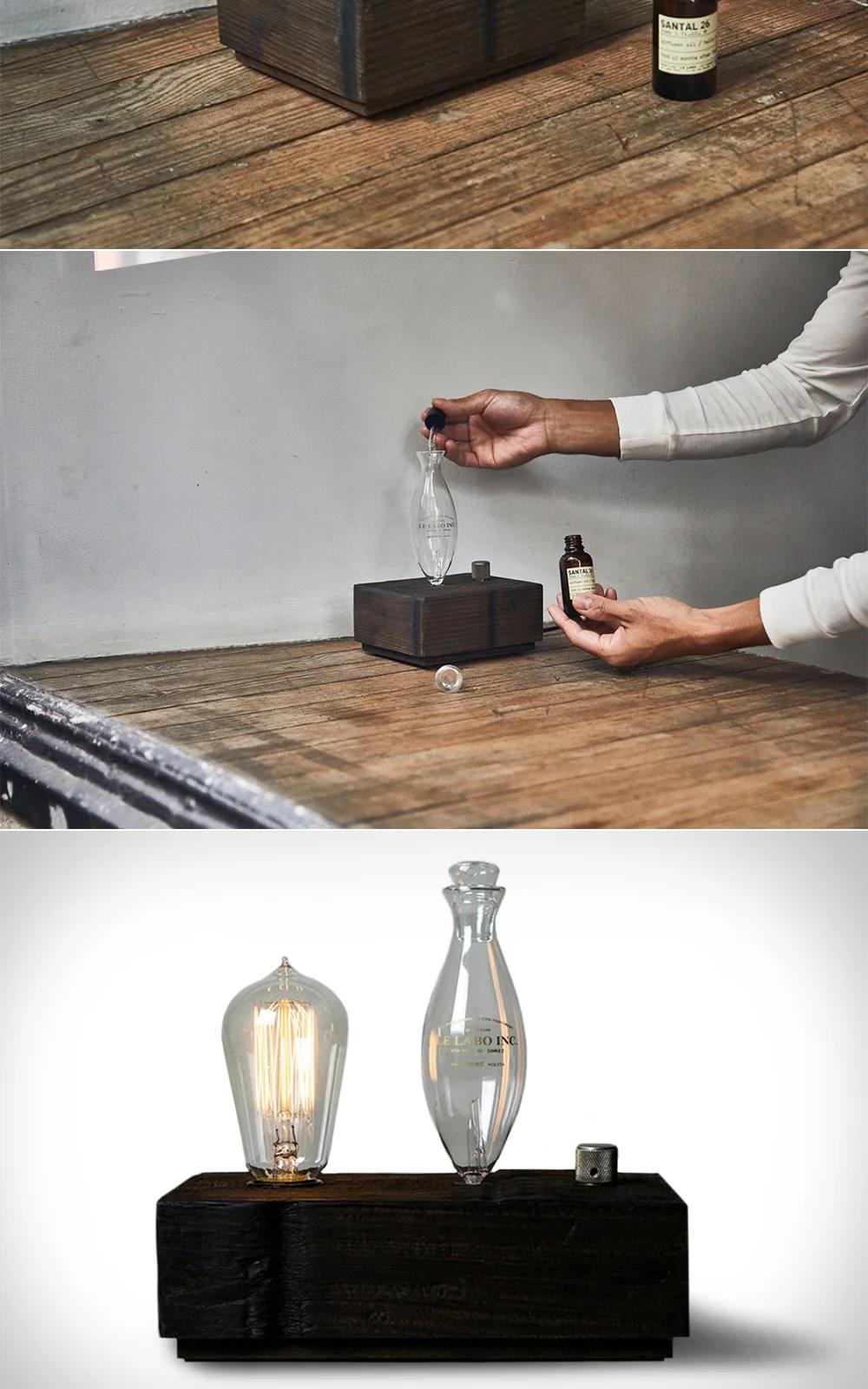 Nouveau Smart Home Room Vintage bois parfum aromathérapie ultrasons Air parfum brume arôme défuseur