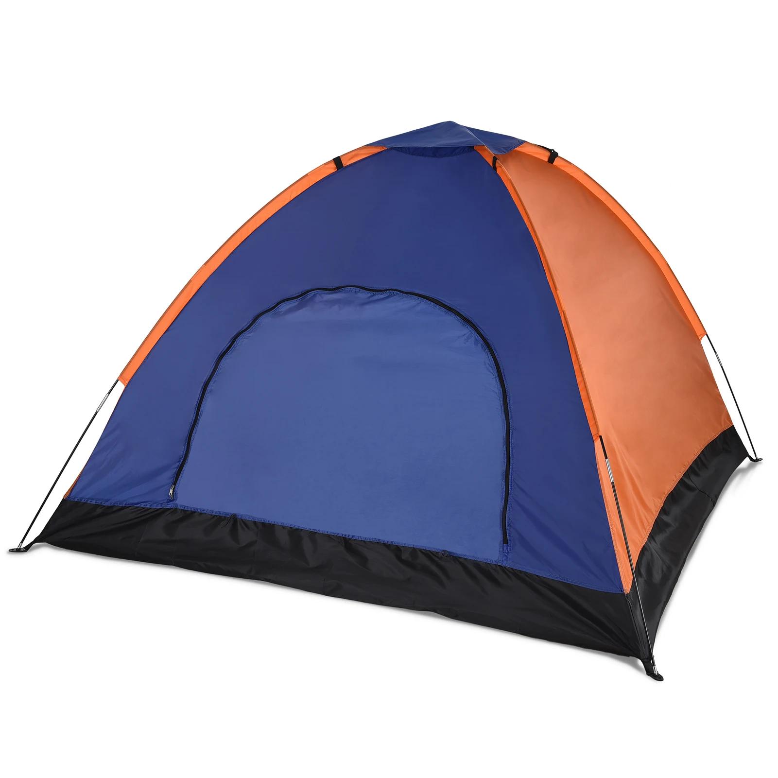 TOMSHOO – tente de Camping légère pour 3 à 4 personnes, tente de randonnée en plein air avec mouche