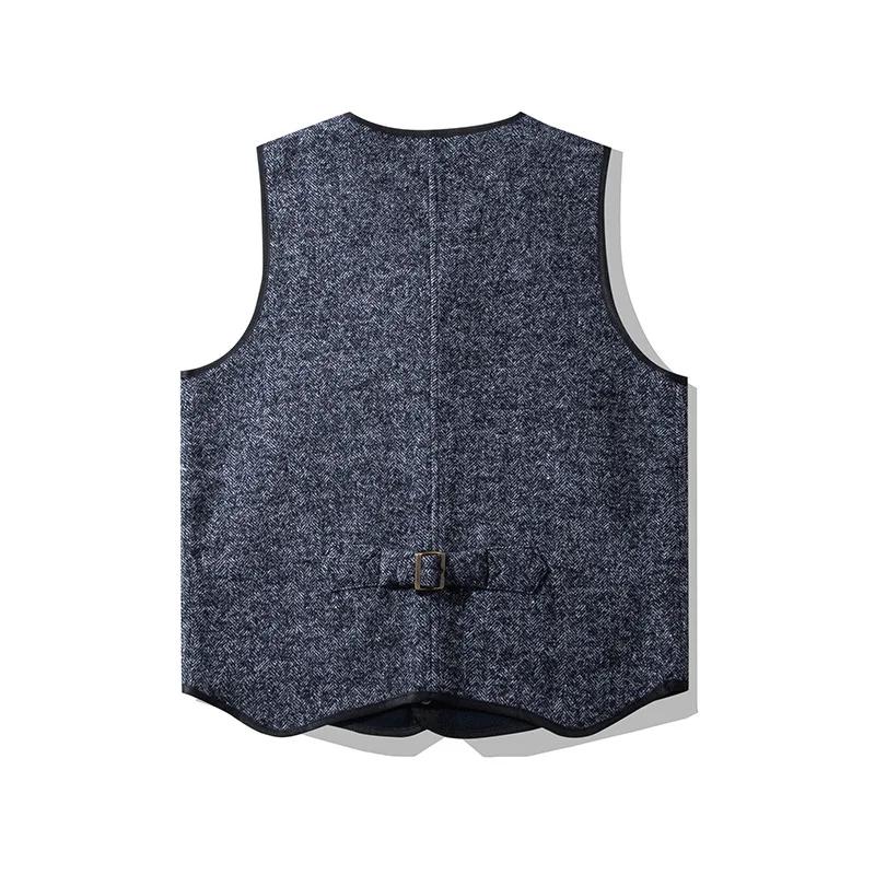 OKONKWO AMEKmp I-Gilet en Peluche Chaud à Col en V, Fleur Grossière Britannique, Voyage en Plein Air