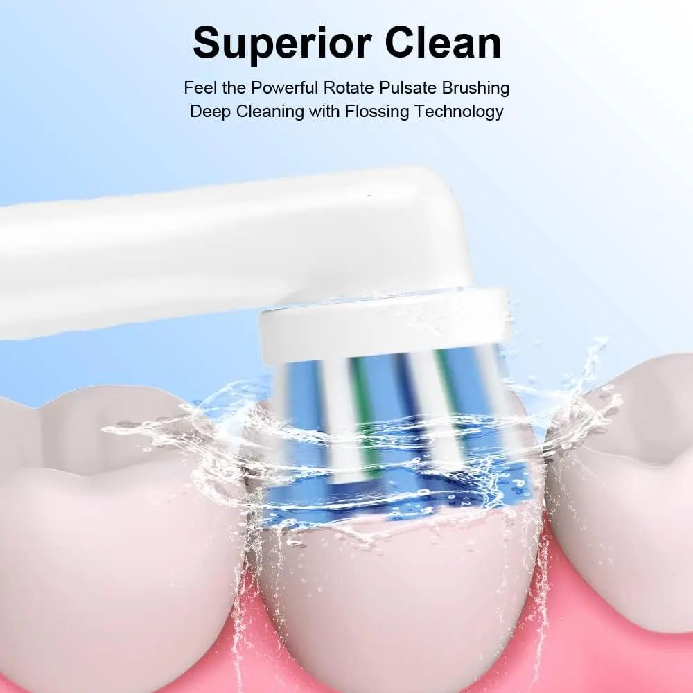 Recharge de têtes de rechange pour brosse électrique Oral B Pro1000 Pro3000 Pro5000 Pro7000 Action d
